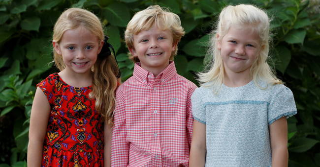 Homecoming Flower Girls and Crown Bearer