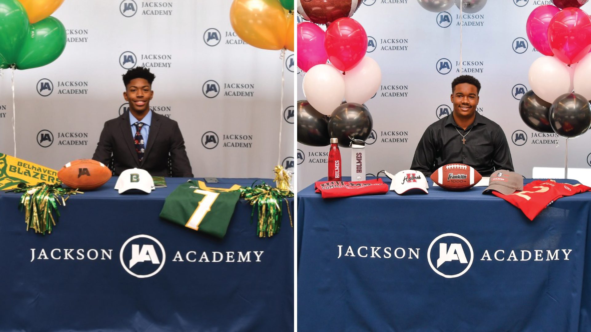 Veasley and Gibson Sign for Collegiate Sports - Jackson Academy