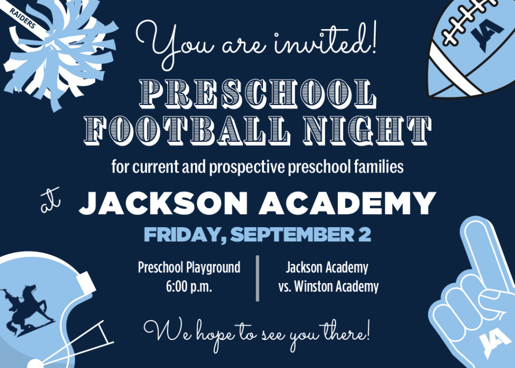 Preschool Football Night Jackson Academy