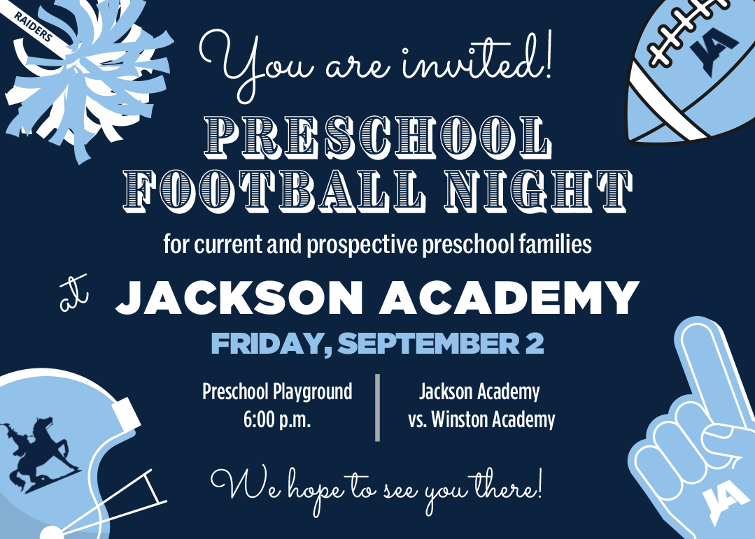 Preschool Football Night Jackson Academy
