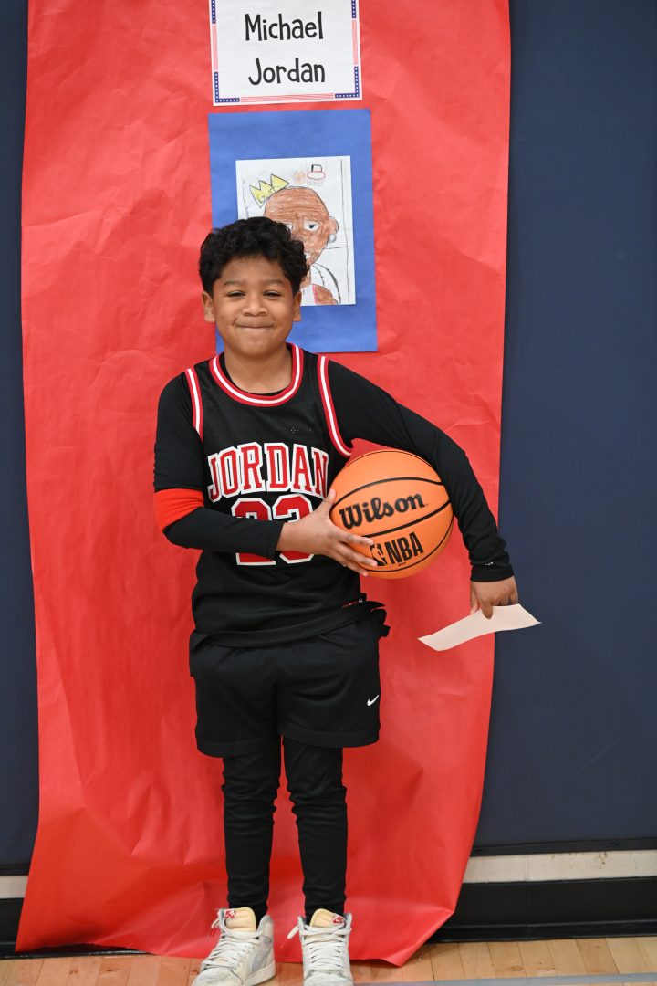 Students portray famous Americans in a Wax Museum program at JA.