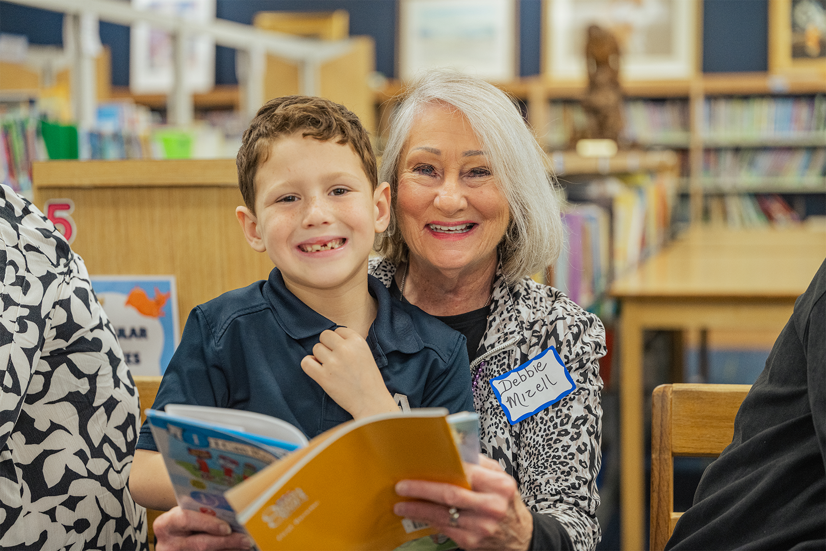 Grandparents visited their first graders at JA for Grandparents Day.